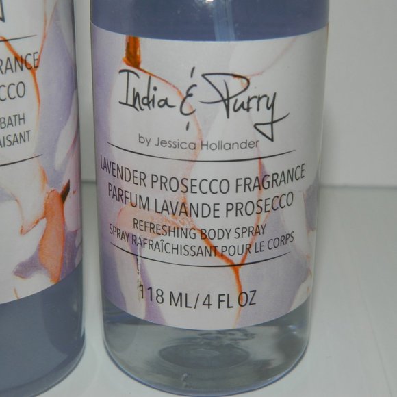 India & Purry Lavender Prosecco Fragrance Set Bubble Bath & Spray - New - Picture 5 of 8